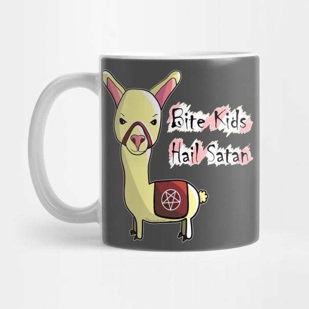 Bite Kids Hail Satan by nonbeenarydesigns